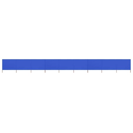 Paravent 9 panneaux Tissu 1200 x 160 cm Bleu azuré 538343538343