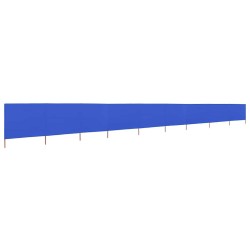 Paravent 9 panneaux Tissu 1200 x 160 cm Bleu azuré 538343538343