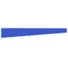 Paravent 9 panneaux Tissu 1200 x 160 cm Bleu azuré 538343538343