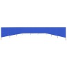 Paravent 9 panneaux Tissu 1200 x 160 cm Bleu azuré 538343538343