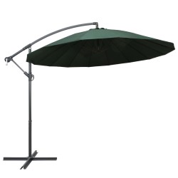 Parasol suspendu avec poteau en aluminium Vert 3 m 538346538346
