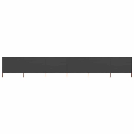 Paravent 6 panneaux Tissu 800 x 160 cm Anthracite 538350538350
