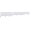 Paravent 9 panneaux Tissu 1200 x 80 cm Blanc sable 538351538351