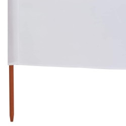 Paravent 9 panneaux Tissu 1200 x 80 cm Blanc sable 538351538351