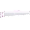 Paravent 9 panneaux Tissu 1200 x 80 cm Blanc sable 538351538351