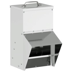 Mangeoire pour poules Argent 20 x 25 x 35 cm Acier galvanisé 538355538355