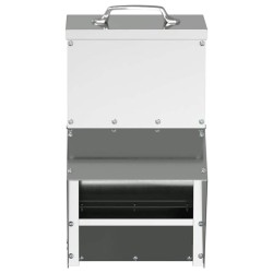 Mangeoire pour poules Argent 20 x 25 x 35 cm Acier galvanisé 538355538355