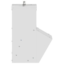 Mangeoire pour poules Argent 20 x 25 x 35 cm Acier galvanisé 538355538355