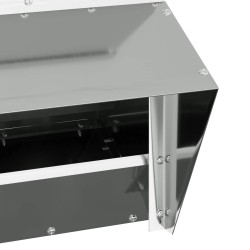 Mangeoire pour poules Argent 20 x 25 x 35 cm Acier galvanisé 538355538355