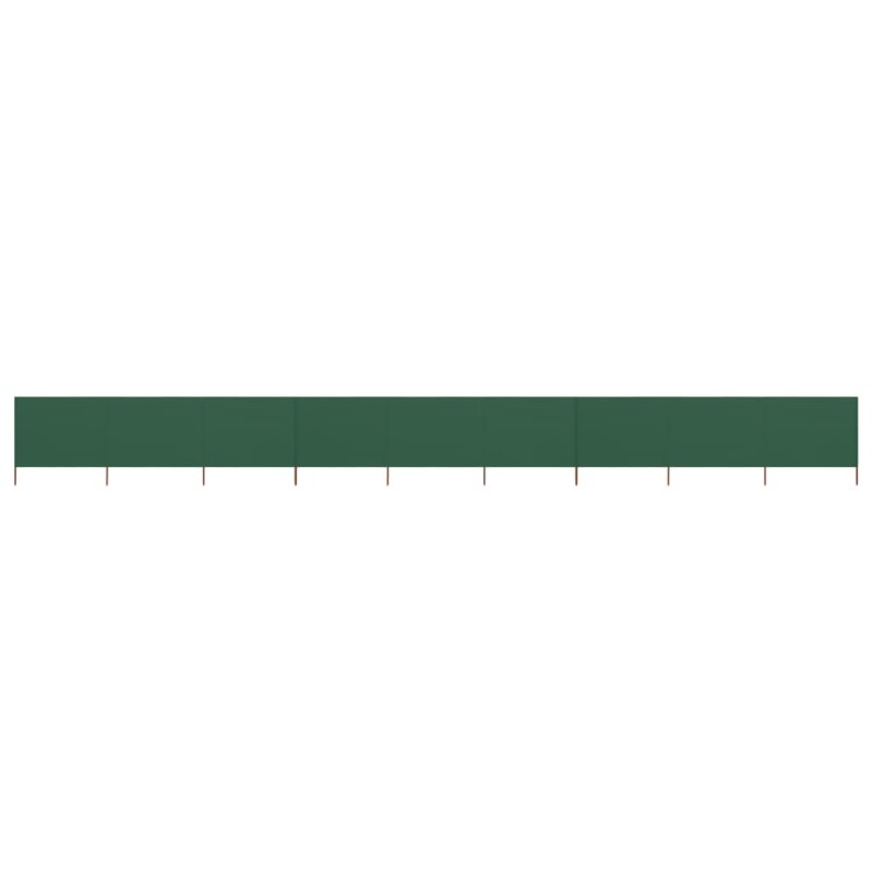 Paravent 9 panneaux Tissu 1200 x 80 cm Vert 538358538358