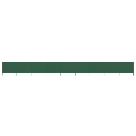 Paravent 9 panneaux Tissu 1200 x 80 cm Vert 538358538358