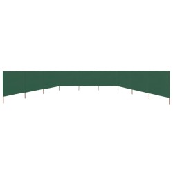 Paravent 9 panneaux Tissu 1200 x 80 cm Vert 538358538358