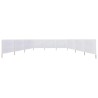 Paravent 9 panneaux Tissu 1200 x 120 cm Blanc sable 538360538360