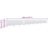 Paravent 9 panneaux Tissu 1200 x 120 cm Blanc sable 538360538360