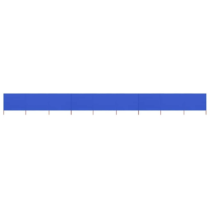 Paravent 9 panneaux Tissu 1200 x 80 cm Bleu azuré 538361538361