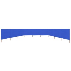 Paravent 9 panneaux Tissu 1200 x 80 cm Bleu azuré 538361538361