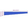 Paravent 9 panneaux Tissu 1200 x 80 cm Bleu azuré 538361538361