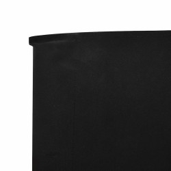 Paravent 9 panneaux Tissu 1200 x 80 cm Noir 538362538362