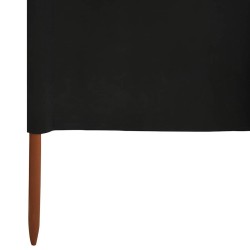 Paravent 9 panneaux Tissu 1200 x 80 cm Noir 538362538362