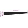 Paravent 9 panneaux Tissu 1200 x 80 cm Noir 538362538362