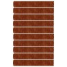 Bordures de pelouse 10 pcs 15x103 cm acier corten flexible 538365538365