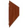 Bordures de pelouse 10 pcs 15x103 cm acier corten flexible 538365538365