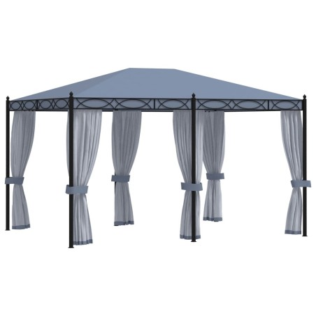 Tonnelle avec moustiquaire 3x4 m Anthracite Acier 538368538368
