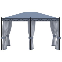 Tonnelle avec moustiquaire 3x4 m Anthracite Acier 538368538368
