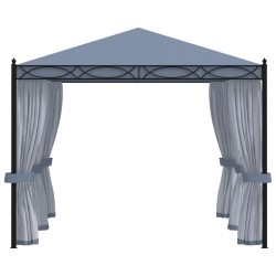 Tonnelle avec moustiquaire 3x4 m Anthracite Acier 538368538368
