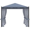 Tonnelle avec moustiquaire 3x4 m Anthracite Acier 538368538368