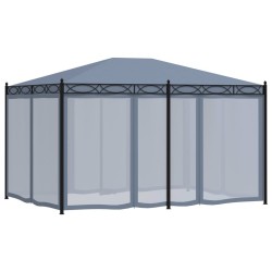 Tonnelle avec moustiquaire 3x4 m Anthracite Acier 538368538368