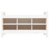 Banc d'entrée Blanc 110x40x60 cm Bois de pin massif 538369538369