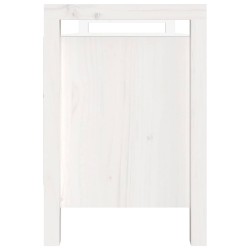 Banc d'entrée Blanc 110x40x60 cm Bois de pin massif 538369538369