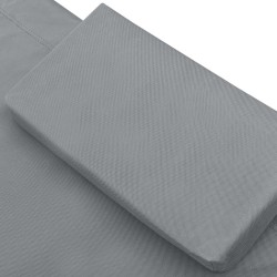 Lit de jardin Gris 200x90 cm Acier 538370538370