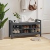 Banc d'entrée Gris 110x40x60 cm Bois de pin massif 538371538371