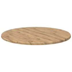 Plateau de table chêne artisanal Ø 50 x 1,5 cm 538372538372