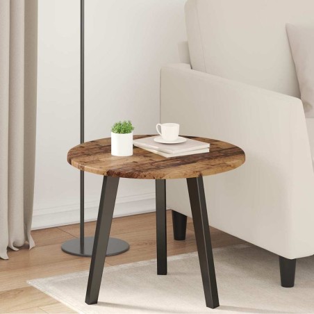 Plateau de table Bois ancien Ø 50 x 1,5 cm Bois d'ingénierie 538374538374