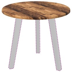 Plateau de table Bois ancien Ø 50 x 1,5 cm Bois d'ingénierie 538374538374