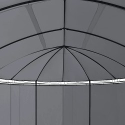 Tonnelle avec rideaux 520x349x255 cm Anthracite 538375538375