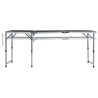 Table pliable de camping Gris Aluminium 180x60 cm 538378538378