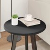 Plateau de table Noir Ø 40 x 1,5 cm Bois d'ingénierie 538379538379