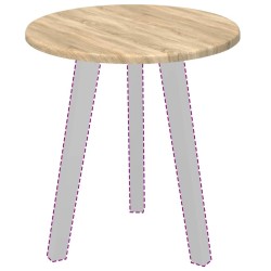 Plateau de table Chêne sonoma Ø 40 x 1,5 cm Bois d'ingénierie 538380538380
