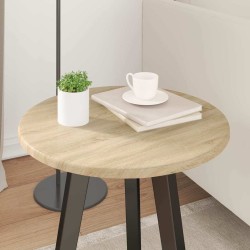 Plateau de table Chêne sonoma Ø 40 x 1,5 cm Bois d'ingénierie 538380538380