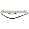 Lit de jardin Crème 200x90 cm Acier 538381538381