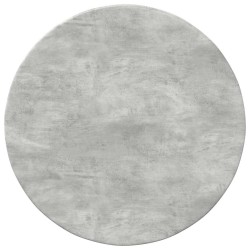 Plateau de table Gris béton Ø 40 x 1,5 cm Bois d'ingénierie 538382538382