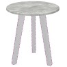Plateau de table Gris béton Ø 40 x 1,5 cm Bois d'ingénierie 538382538382