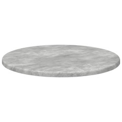 Plateau de table Gris béton Ø 40 x 1,5 cm Bois d'ingénierie 538382538382