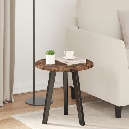 Plateau de table Chêne fumé Ø 40 x 1,5 cm Bois d'ingénierie 538384538384