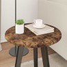 Plateau de table Chêne fumé Ø 40 x 1,5 cm Bois d'ingénierie 538384538384