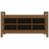 Banc d'entrée Marron miel 110x40x60 cm Bois de pin massif 538386538386